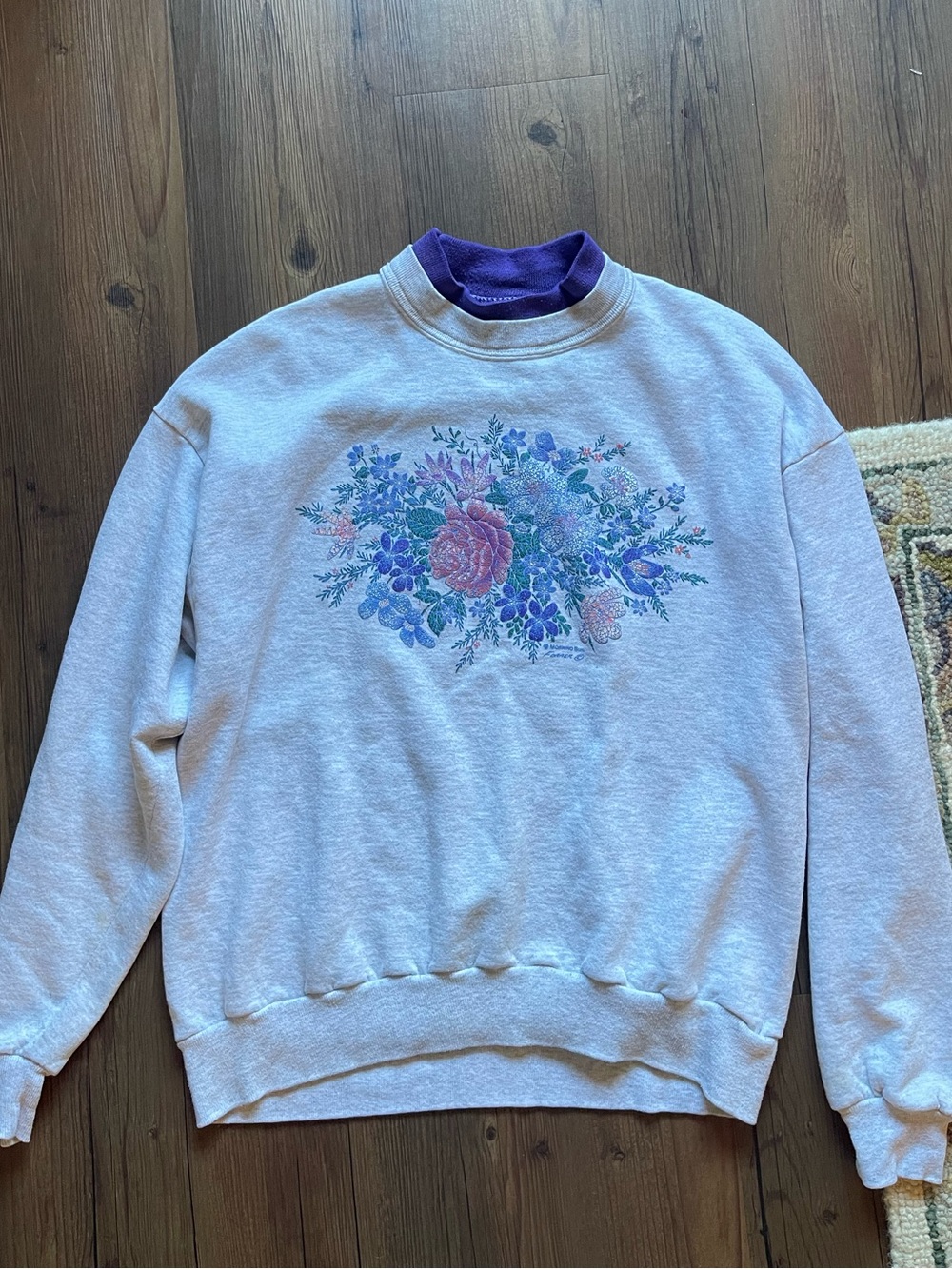 Morning Sun Vintage Floral Sweater